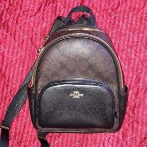 COACH Mini Court Backpack in Signature Canvas